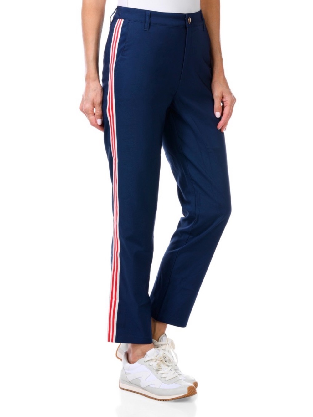 NWT Stella Parker Navy Side-Stripe Women's Golf Pants